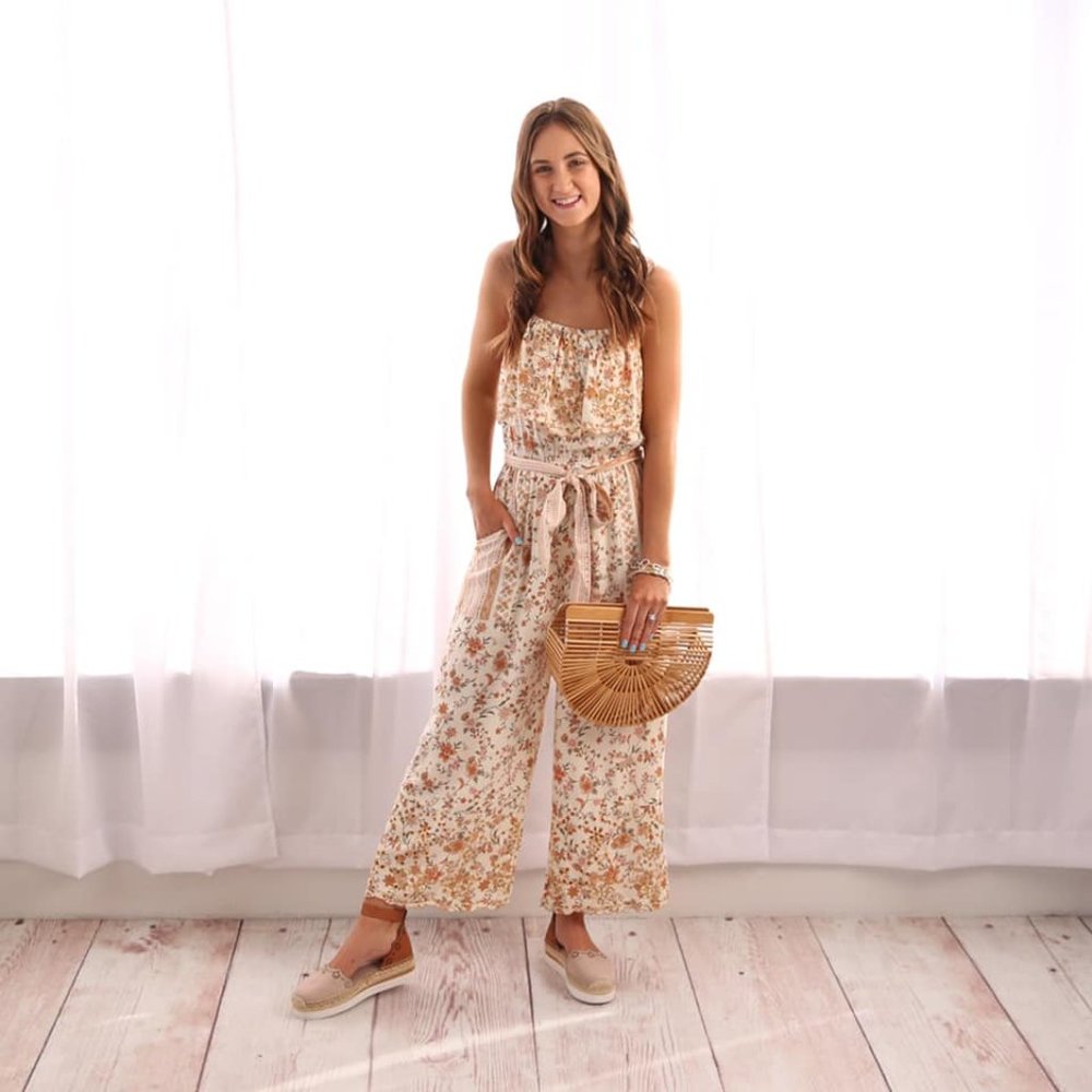 Floral American Eagle Jumpsuit